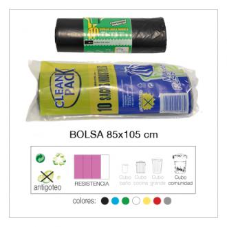 BOLSA BASURA 85X105/190 BIO NATURAL R-10 C/16